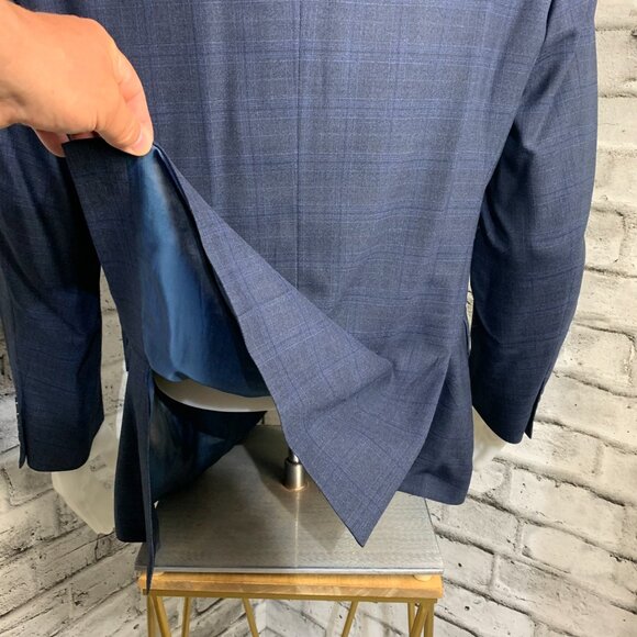 Hart Schaffner Marx Union Made Check Print 2 Button Blazer - Picture 6 of 16
